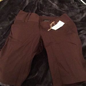 Brown dress Capri pants